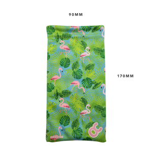 MICROFIBER CLEANING POUCH - FLAMINGO