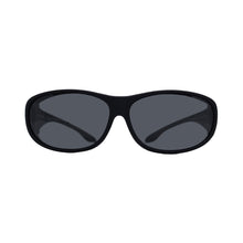 Load image into Gallery viewer, MATT BLACK POLARIZED COVER SUN GLASSES POLARIZED GREY
