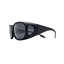 Load image into Gallery viewer, MATT BLACK POLARIZED COVER SUN GLASSES POLARIZED GREY
