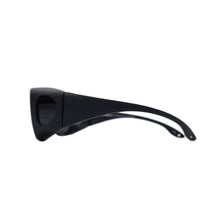 Load image into Gallery viewer, MATT BLACK POLARIZED COVER SUN GLASSES POLARIZED GREY
