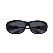Load image into Gallery viewer, MATT BLACK POLARIZED COVER SUN GLASSES POLARIZED GREY
