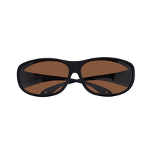 Load image into Gallery viewer, MATT BLACK POLARIZED COVER SUN GLASSES POLARIZED BROWN
